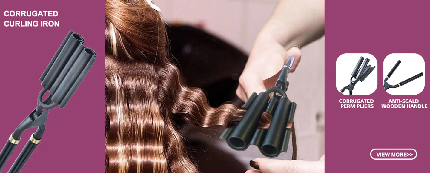 corrugated curling iron